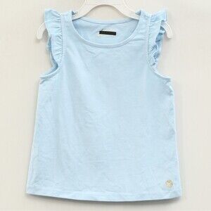 Lilly Pulitzer Kids Girls Top Sleeveless Tank Ruffle Trendy L 8-10 YRS 288396